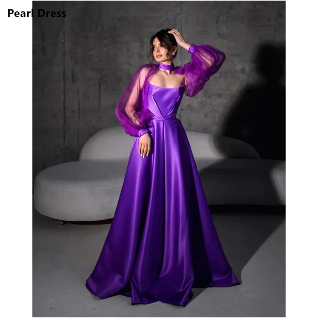 Pearl Satin Cloth Evening Dresses Woman Elegant Party Dresses for Women 2024 Purple Custom Made Luxury Ball Dress Long Sleeves
Pearl Satin Cloth Evening Dresses Woman Elegant Party Dresses for Women 2024 Purple Custom Made Luxury Ball Dress Long Sleeves