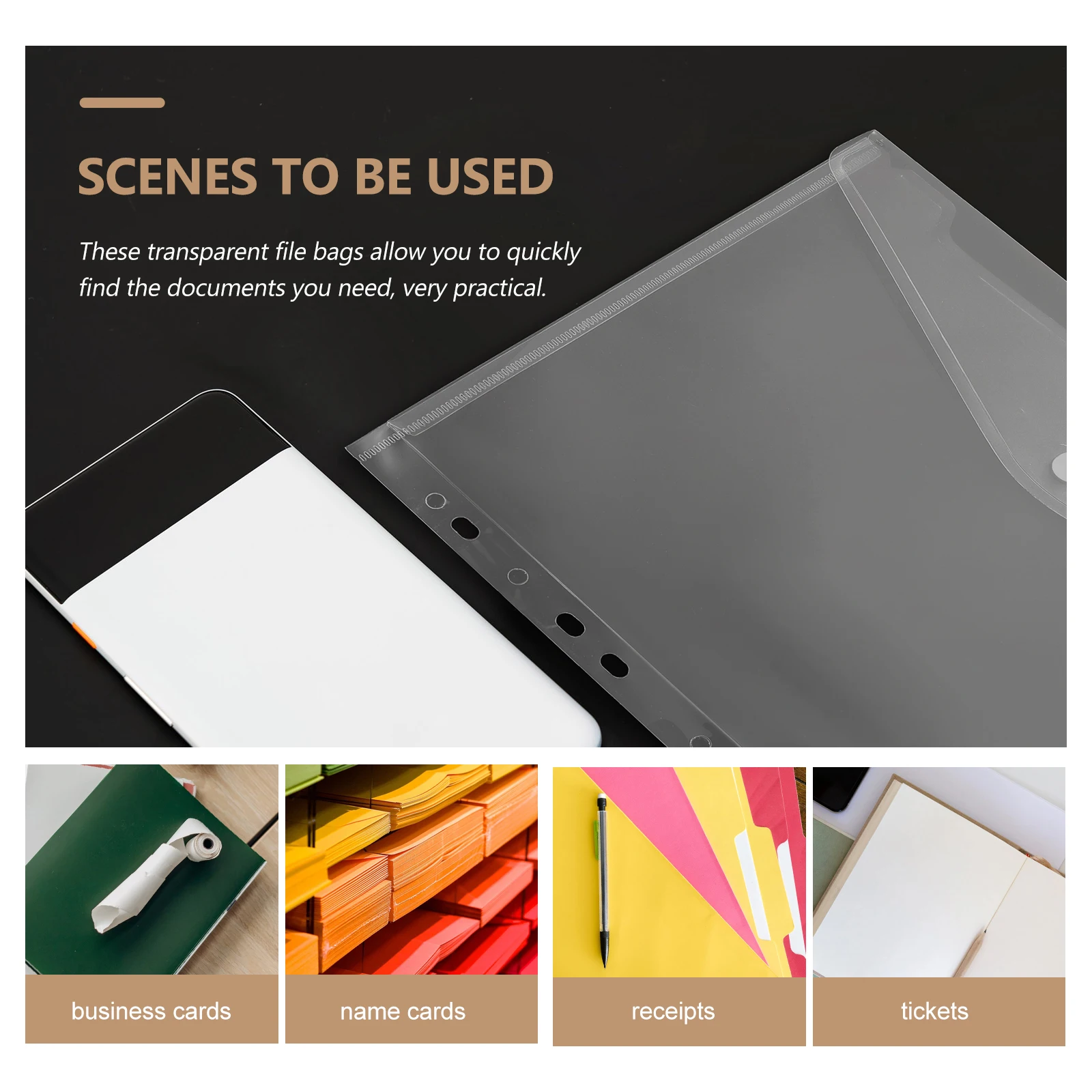 5 pcs Clear PP Document Protectors Waterproof File Storage Smooth Edges Transparent Page Protectors for Business Study
5 pcs Clear PP Document Protectors Waterproof File Storage Smooth Edges Transparent Page Protectors for Business Study