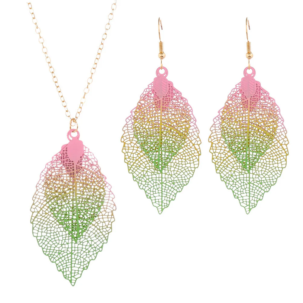 Hollow Leaf Shape Earrings Sweet Necklace Neck Decoration Distinctive Chain Women Jewelry Set Lightweight Durable Premium
Hollow Leaf Shape Earrings Sweet Necklace Neck Decoration Distinctive Chain Women Jewelry Set Lightweight Durable Premium
