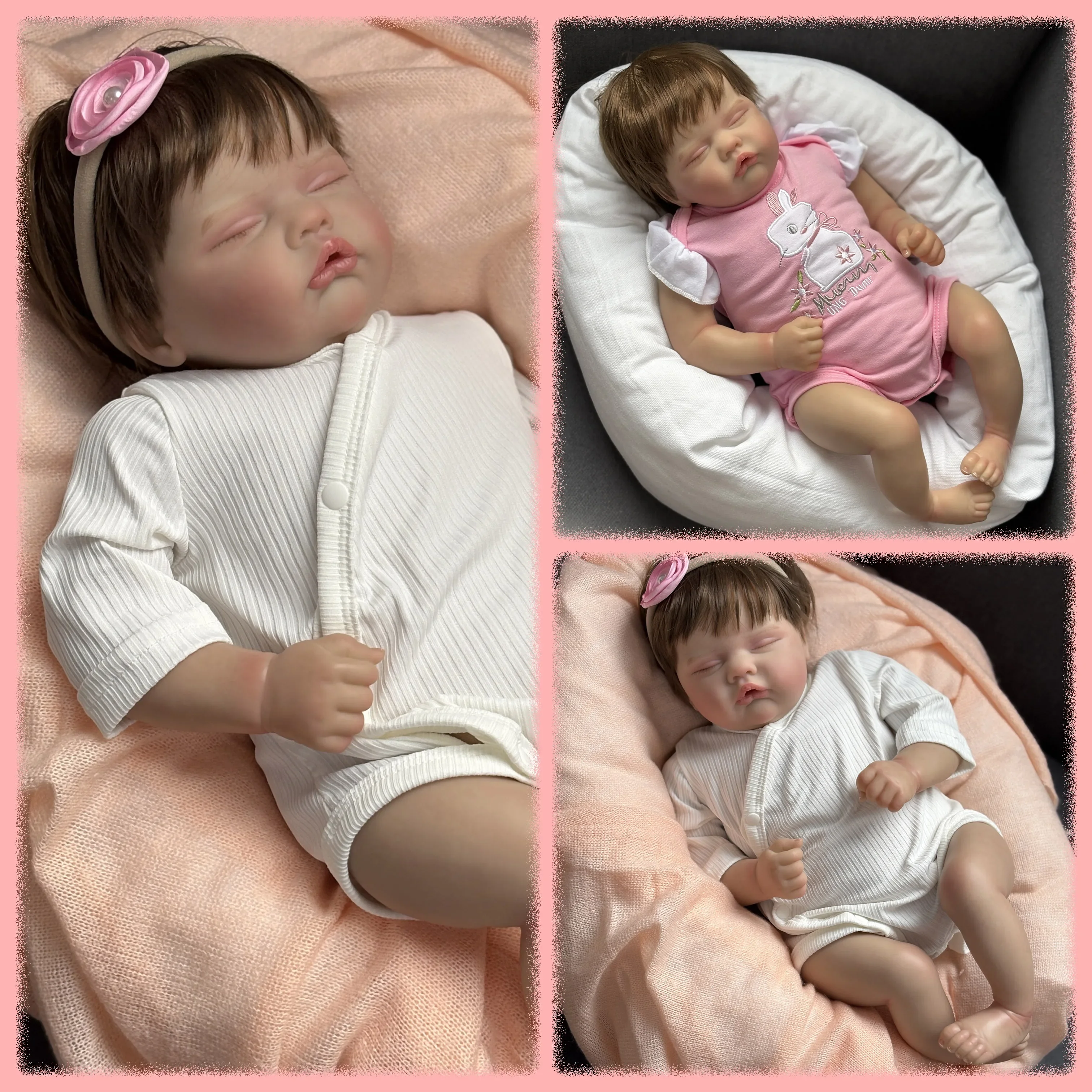 48CM Quinbee Soft Cloth Body Lifelike Sleeping Reborn Doll Multiple Layers Painting 3D Skin With Visible Veins Hand-Rooted Hair
48CM Quinbee Soft Cloth Body Lifelike Sleeping Reborn Doll Multiple Layers Painting 3D Skin With Visible Veins Hand-Rooted Hair