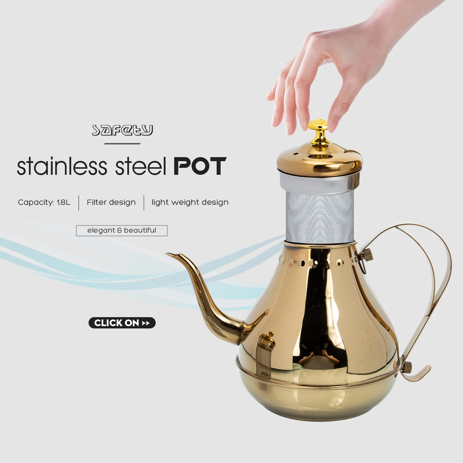 Tea Kettle with Filter Serving Teapots High Capacity Heat Resistant Stainless Steel
Tea Kettle with Filter Serving Teapots High Capacity Heat Resistant Stainless Steel