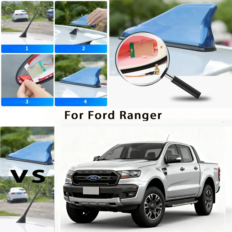 For Ford Ranger Car Shark Fin Antenna Roof Mount AM FM Signal Amplifier Auto Radio Aerial Topper Waterproof Car Accessories
For Ford Ranger Car Shark Fin Antenna Roof Mount AM FM Signal Amplifier Auto Radio Aerial Topper Waterproof Car Accessories