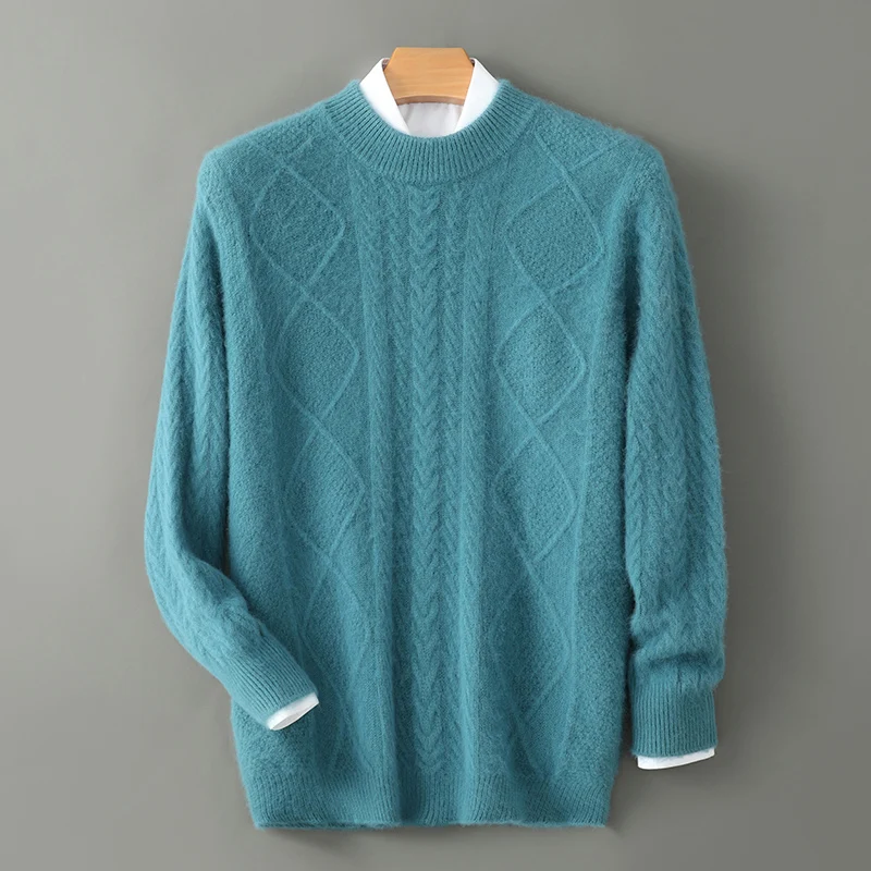 Winter New Thick Mink wool Sweater Men's Casual Diamond Knit Bottoming Temperament Pullover
Winter New Thick Mink wool Sweater Men's Casual Diamond Knit Bottoming Temperament Pullover