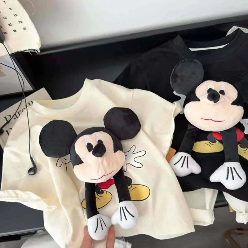 Children's Cotton Short-sleeved T-shirt New Summer Boys and Girls Cartoon Printing Three-dimensional Doll Mickey Crew Neck Top
Children's Cotton Short-sleeved T-shirt New Summer Boys and Girls Cartoon Printing Three-dimensional Doll Mickey Crew Neck Top