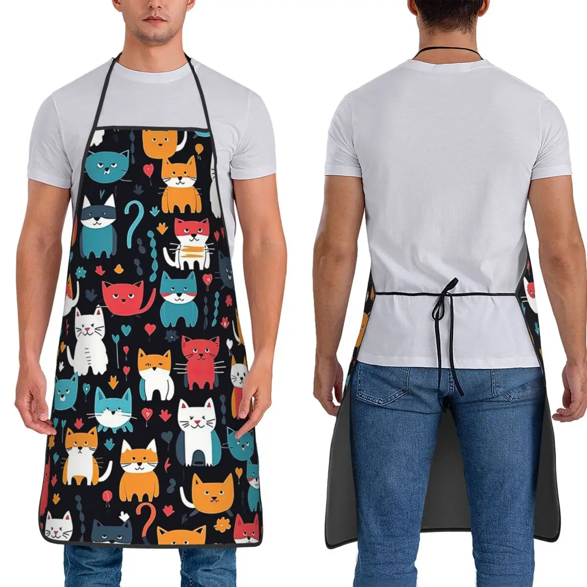 Причудливый кот, фартуки с рисунком кота, фартуки для шеф-повара, кухни, стопор, водонепроницаемый нагрудник, кухонный сарафан для чистки для женщин и мужчин, живопись
Причудливый кот, фартуки с рисунком кота, фартуки для шеф-повара, кухни, стопор, водонепроницаемый нагрудник, кухонный сарафан для чистки для женщин и мужчин, живопись