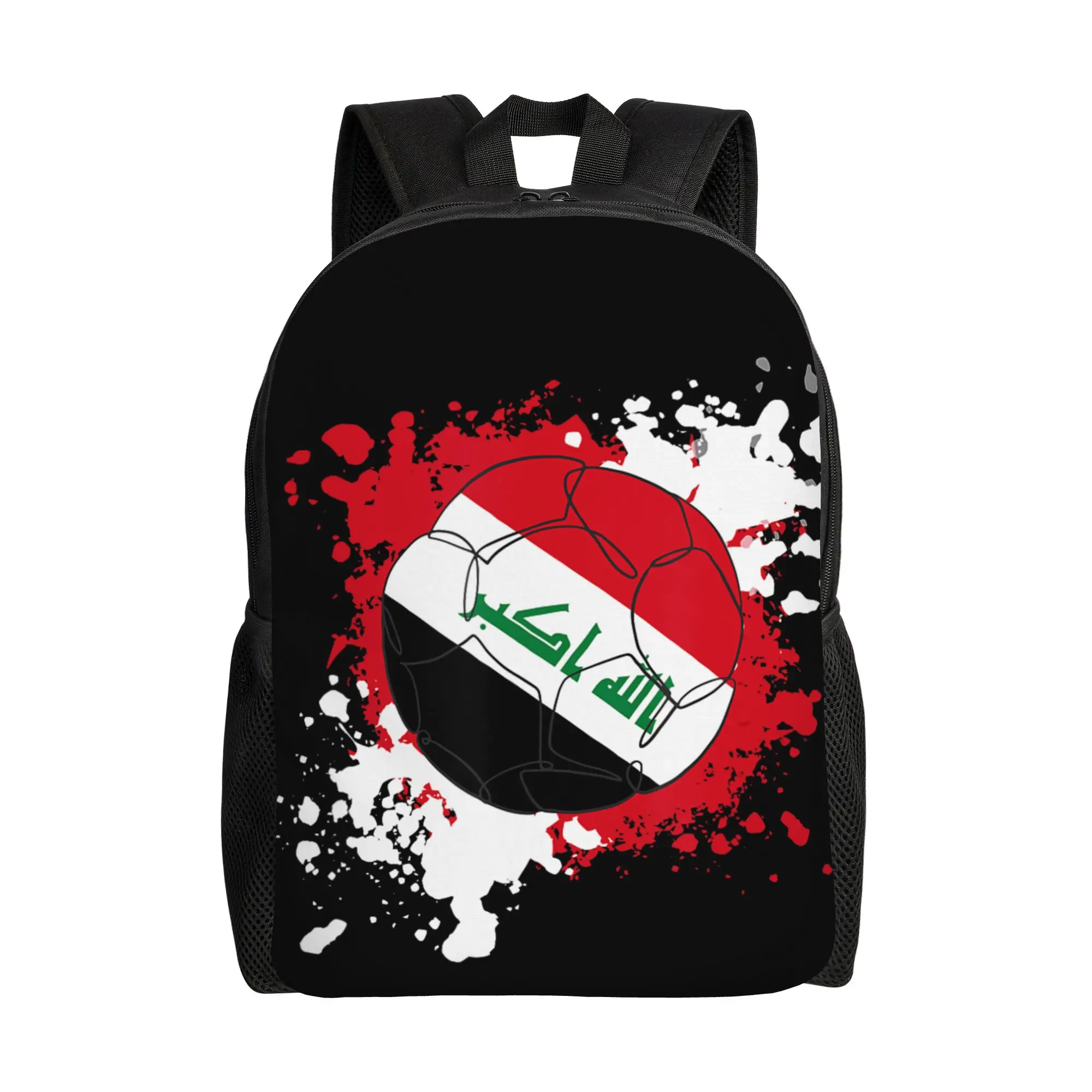 Soccer Ball With The Flag Of Iraq Backpack Outdoor Style Backpacks Men Casual School Bags High Quality Durable Rucksack
Soccer Ball With The Flag Of Iraq Backpack Outdoor Style Backpacks Men Casual School Bags High Quality Durable Rucksack