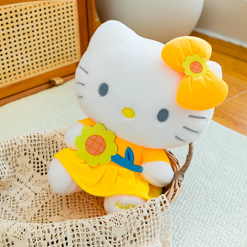 Sanrio Hello Kitty Sunflower Plush Toy, Cute Yellow Dress Stuffed Doll, Soft Kitty Cat Pillow for Kids Birthday Gift Home Decor
Sanrio Hello Kitty Sunflower Plush Toy, Cute Yellow Dress Stuffed Doll, Soft Kitty Cat Pillow for Kids Birthday Gift Home Decor