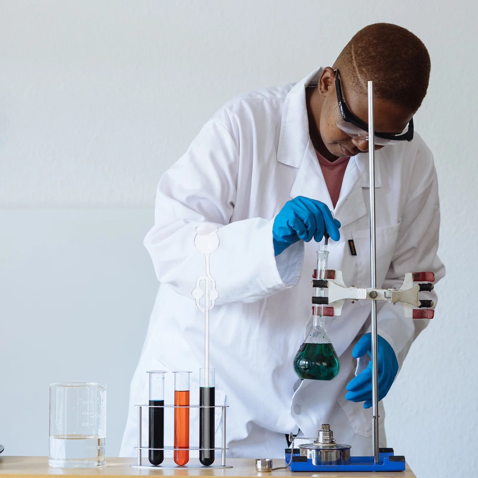 2Pcs Double Ball Safety Glass Funnel Transparent Long Funnel for School Laboratory Experiment Filling Experiment Equipment 
2Pcs Double Ball Safety Glass Funnel Transparent Long Funnel for School Laboratory Experiment Filling Experiment Equipment