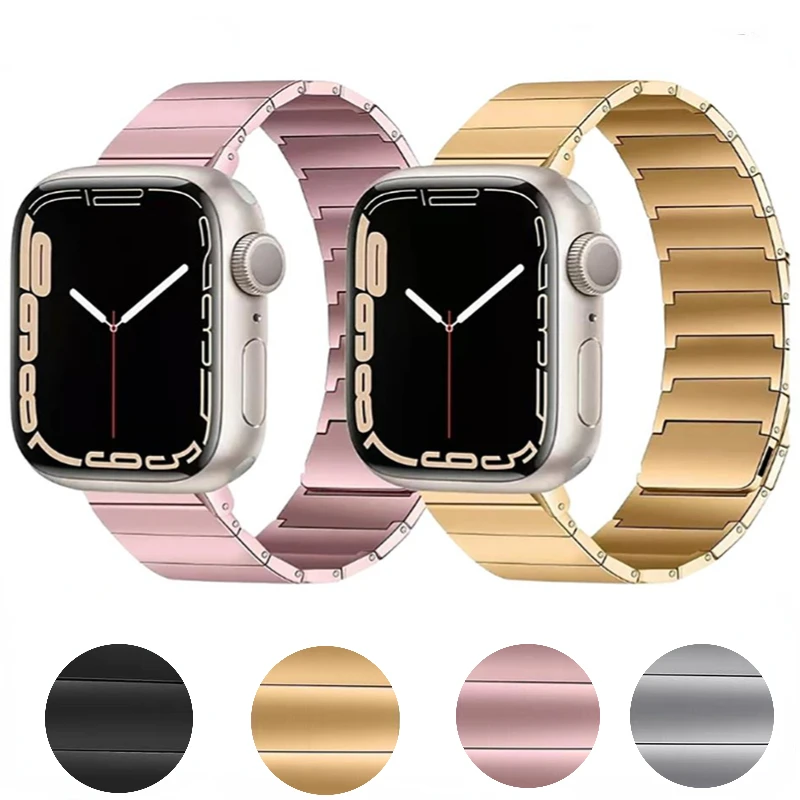 Ремешок металлический из нержавеющей стали для Apple watch, магнитный браслет для iwatch Ultra 49 мм, 45 мм 41 мм 44 мм 42 мм 40 мм 8 7 6 5 4 3 2 SE
Ремешок металлический из нержавеющей стали для Apple watch, магнитный браслет для iwatch Ultra 49 мм, 45 мм 41 мм 44 мм 42 мм 40 мм 8 7 6 5 4 3 2 SE