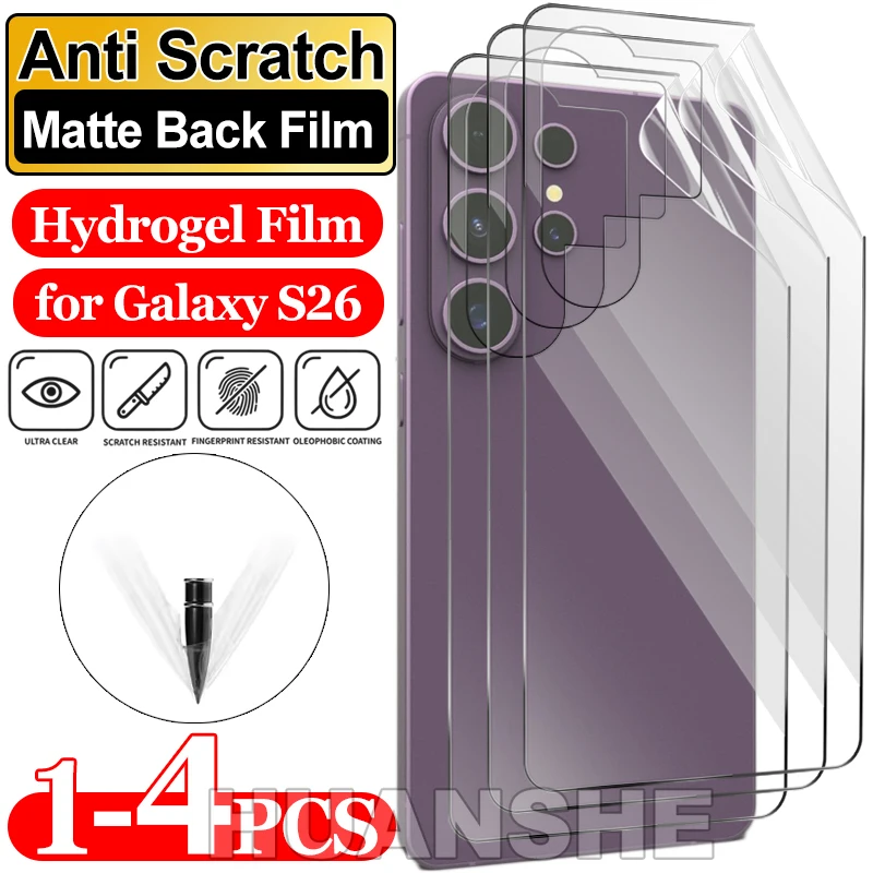 Matte Soft TPU Hydrogel Back Screen Protector Not Glass for Samsung Galaxy S26 S26 Plus S26 Ultra
Matte Soft TPU Hydrogel Back Screen Protector Not Glass for Samsung Galaxy S26 S26 Plus S26 Ultra