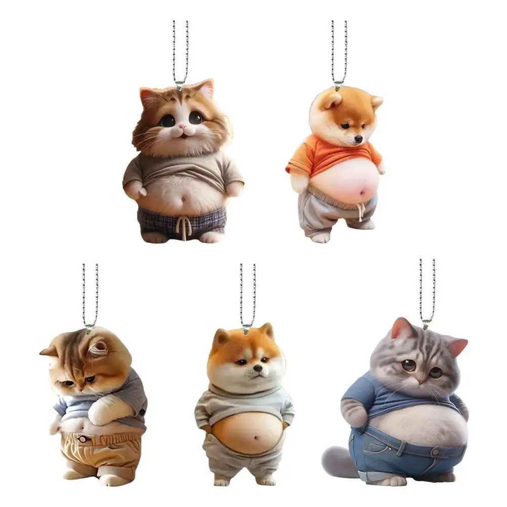 2D Acrylic Car Pendant Cute Cat Animal Pendant Hanging Ornament Auto Rearview Vehicle Interior Decoration Automotive Toy Gifts
2D Acrylic Car Pendant Cute Cat Animal Pendant Hanging Ornament Auto Rearview Vehicle Interior Decoration Automotive Toy Gifts