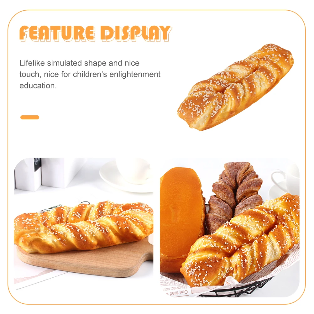 1pc Simulation Bread Model for Home Bakery Supermarket Decoration Fake Food Props Educational Toys Kids Montessori Learning
1pc Simulation Bread Model for Home Bakery Supermarket Decoration Fake Food Props Educational Toys Kids Montessori Learning