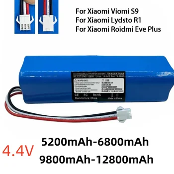 2024 100% 샤오미 비오미 S9 Lydsto R1, 로이드미 이브 플러스, 14.4V 리튬 배터리, 2P4S, 5200mAh, 6800mAh, 9800mAh, 12800mAh