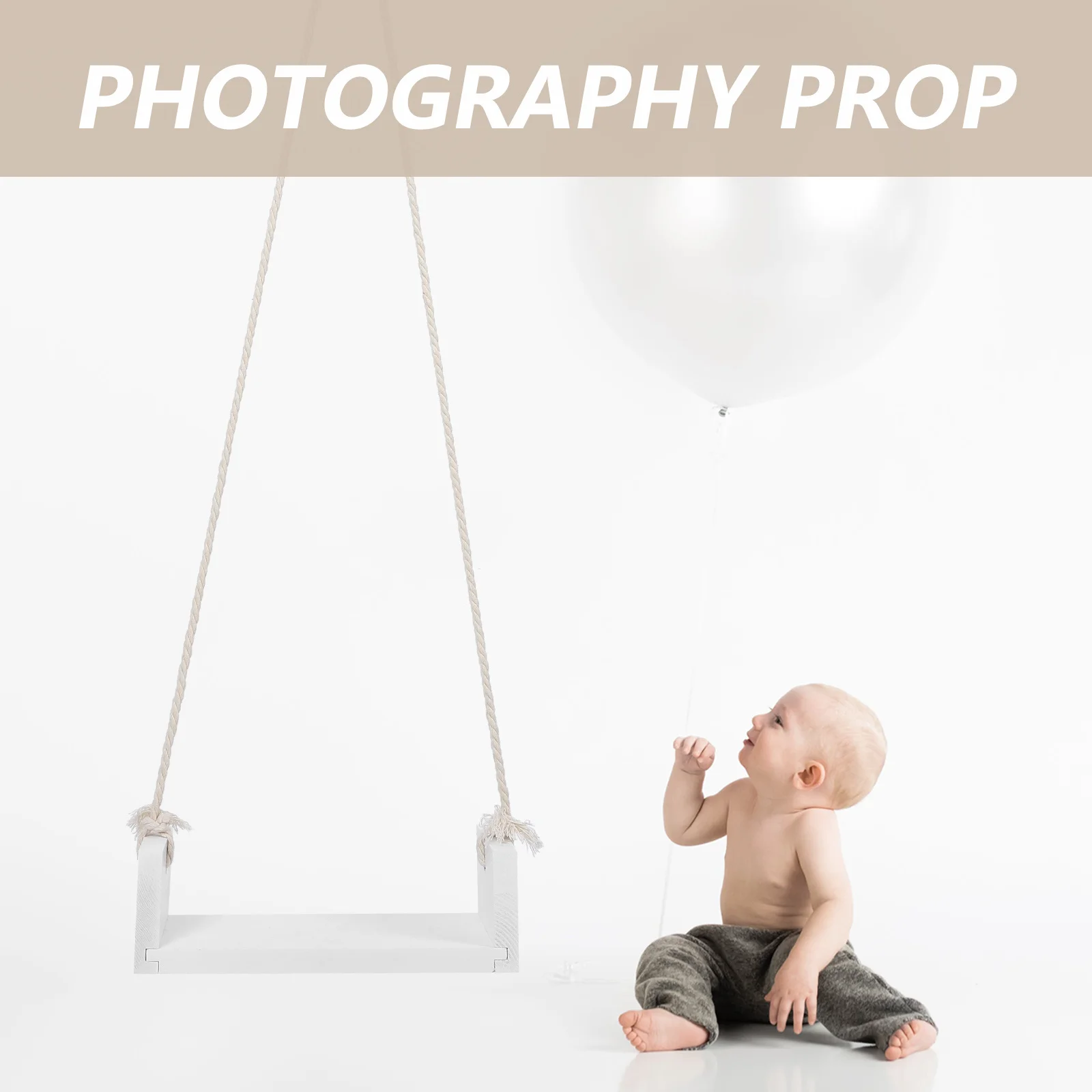 Wooden Swing Baby Photography Prop Infant Swing for Newborn Photo Prop Rope Perfect for Photoshoot
Wooden Swing Baby Photography Prop Infant Swing for Newborn Photo Prop Rope Perfect for Photoshoot