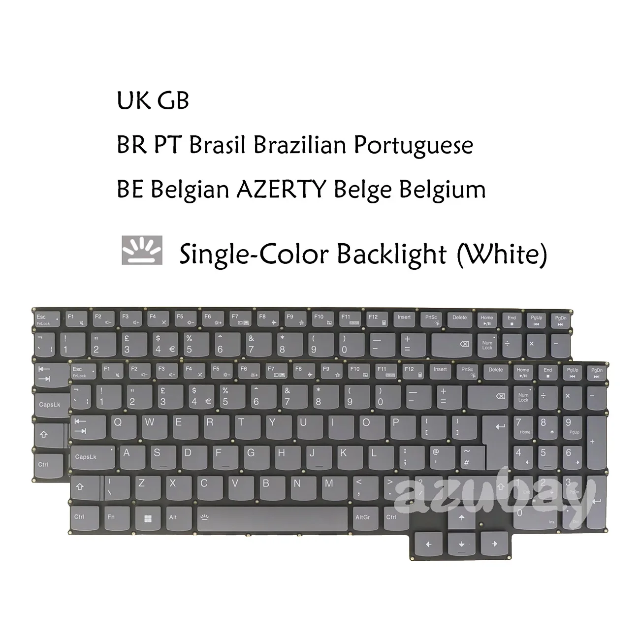 Backlit Keyboard for Lenovo Legion 5-15ARH7, 5-15ARH7H, 5-15IAH7, 5-15IAH7H, 5 Pro 16IAH7, Korean Brazilian Portuguese UK
Backlit Keyboard for Lenovo Legion 5-15ARH7, 5-15ARH7H, 5-15IAH7, 5-15IAH7H, 5 Pro 16IAH7, Korean Brazilian Portuguese UK