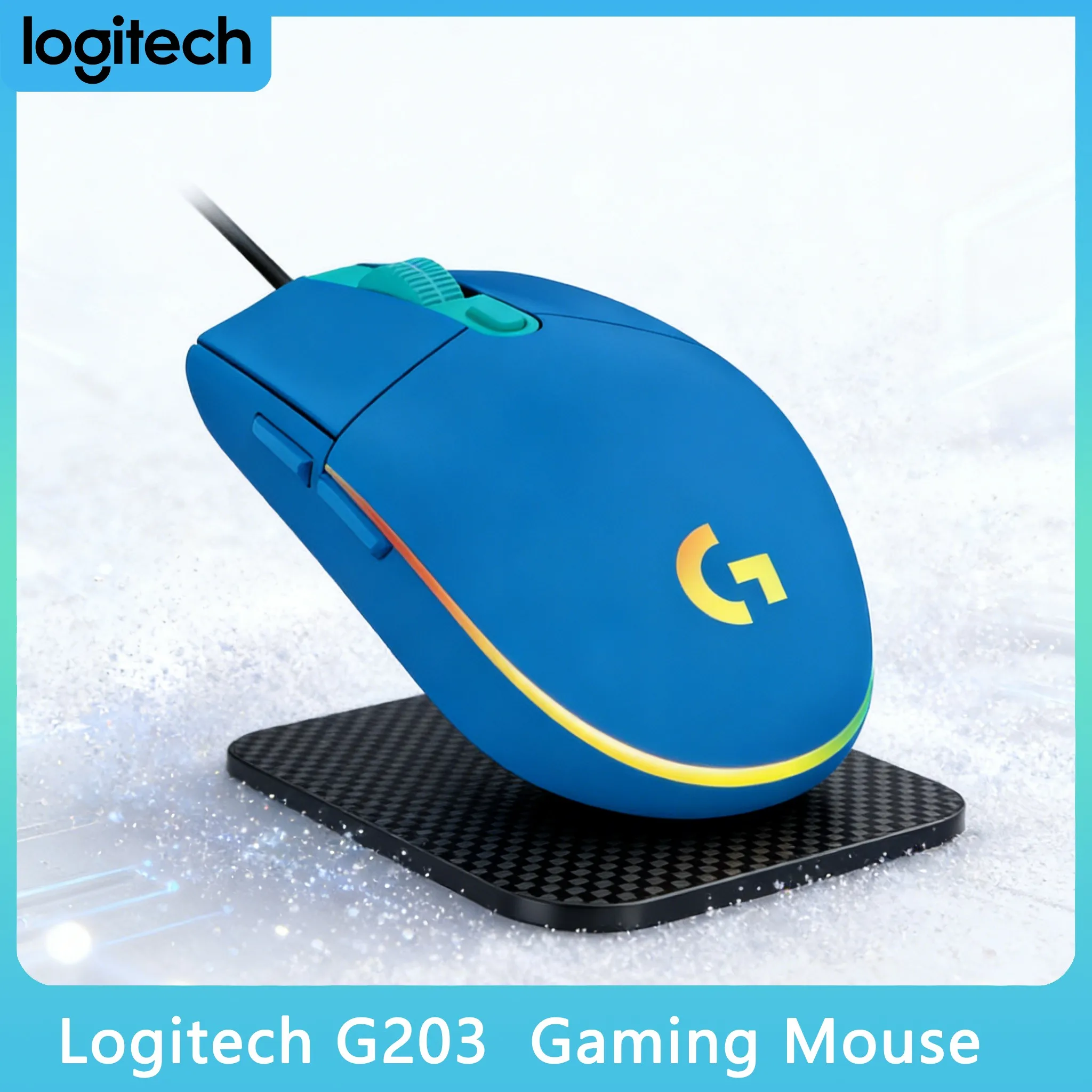 Игровая мышь G203 Esports с RGB-подсветкой, частотой отклика 1 мс и эргономичным дизайном
Игровая мышь G203 Esports с RGB-подсветкой, частотой отклика 1 мс и эргономичным дизайном