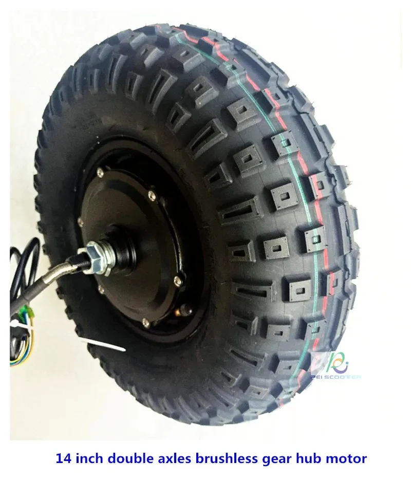 14 Inch 14x5.0-6.5 Tyre Brushless Gear Doble Axles electric Scooter Hub Motor phub-14y
14 Inch 14x5.0-6.5 Tyre Brushless Gear Doble Axles electric Scooter Hub Motor phub-14y