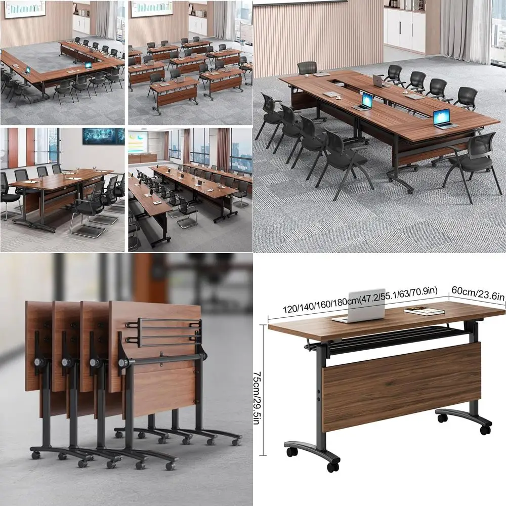 Adjustable Training Table with Lip and Locking Wheels for Executive Meetings, 120x60x75cm Office Furniture
Adjustable Training Table with Lip and Locking Wheels for Executive Meetings, 120x60x75cm Office Furniture