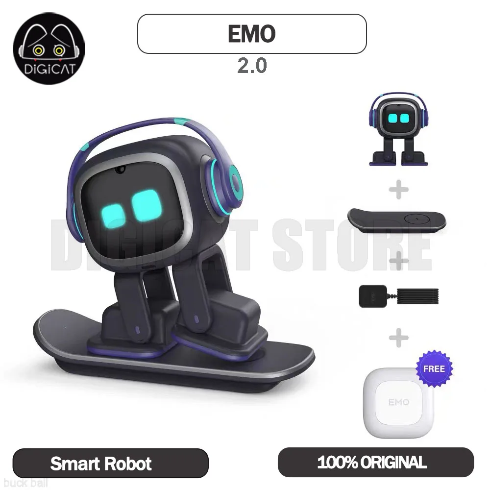 Умный робот эмо Emopet, интеллектуальное эмоциональное голосовое взаимодействие, сопровождение ии, Детские Электронные Домашние животные, настольные украшения, игрушки
Умный робот эмо Emopet, интеллектуальное эмоциональное голосовое взаимодействие, сопровождение ии, Детские Электронные Домашние животные, настольные украшения, игрушки