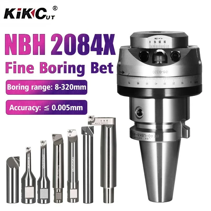 NBH2084X Fine Boring Set BT30 BT40 BT50 Fine Adjustment Boring Tools Range 8-320mm Machining Centre Boring Machine Tool
NBH2084X Fine Boring Set BT30 BT40 BT50 Fine Adjustment Boring Tools Range 8-320mm Machining Centre Boring Machine Tool