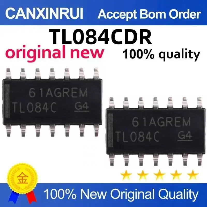 (5-100 pieces) TL084CDR silk screen TL084C narrow body patch SOIC-14/3.9mm brand new original
(5-100 pieces) TL084CDR silk screen TL084C narrow body patch SOIC-14/3.9mm brand new original