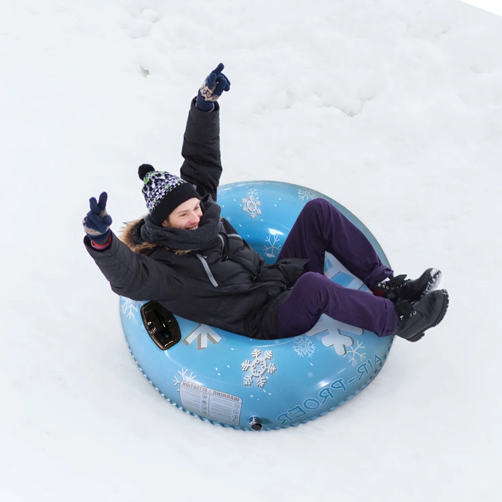 Inflatable Floated Skiing Board Thickened Skiing Tube PVC Ski Board Sled with Handles Snow Ring Skiing Equipments
Inflatable Floated Skiing Board Thickened Skiing Tube PVC Ski Board Sled with Handles Snow Ring Skiing Equipments