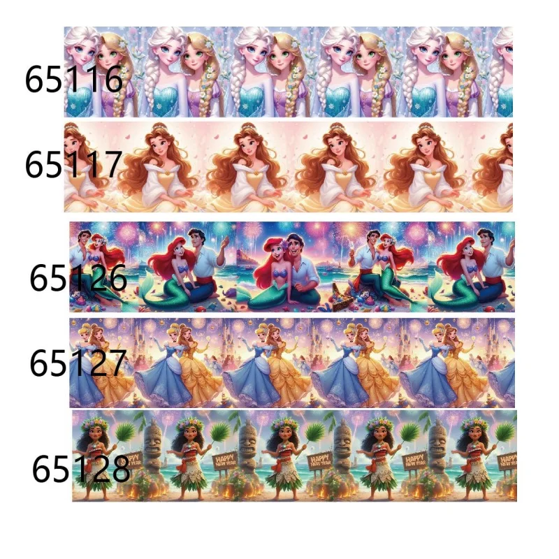 5Yards Disney Princess Fashion Cartoon Grosgrain Ribbon for Hairbow Holiday Craft DIY Materials
5Yards Disney Princess Fashion Cartoon Grosgrain Ribbon for Hairbow Holiday Craft DIY Materials