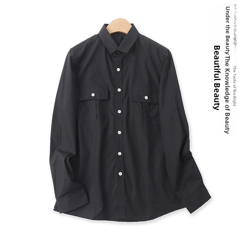 Casual Loose Long Sleeve Cotton Shirt Spring New Style Unisex Double Pocket Single Button Versatile Shirt Women's Premium Fas...
Casual Loose Long Sleeve Cotton Shirt Spring New Style Unisex Double Pocket Single Button Versatile Shirt Women's Premium Fas...