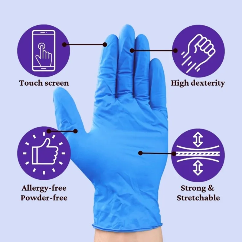 【CYBER MONDAY】Disposable Blue Nitrile Gloves 100 Count Powder& Latex-Free Protective Safety Gloves
【CYBER MONDAY】Disposable Blue Nitrile Gloves 100 Count Powder& Latex-Free Protective Safety Gloves