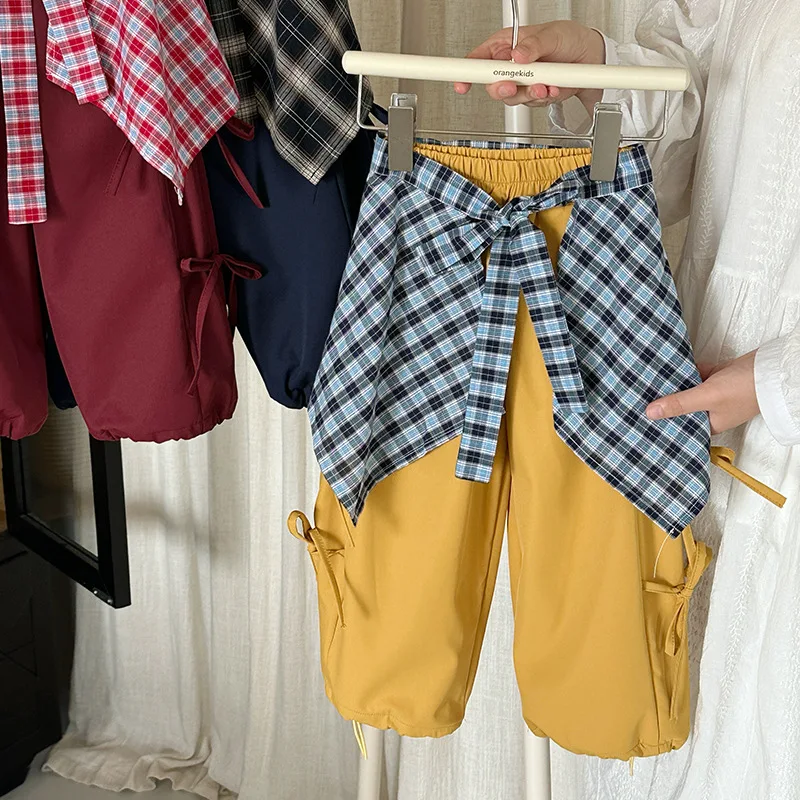 2025 Spring and Autumn Girls' Korean Butt Lotus Casual Pants Fashion Plaid Loose and Comfortable Pants
2025 Spring and Autumn Girls' Korean Butt Lotus Casual Pants Fashion Plaid Loose and Comfortable Pants