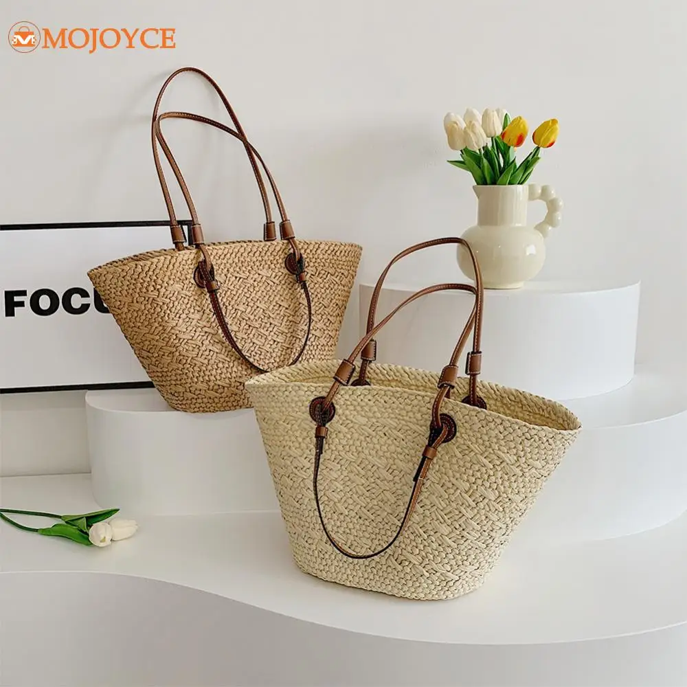 Straw Woven Shoulder Bag for Women's Summer Large Capacity Weaving Tote Bag Ladies Stylish Beach Handbags Bohemian Knitting Bags
Straw Woven Shoulder Bag for Women's Summer Large Capacity Weaving Tote Bag Ladies Stylish Beach Handbags Bohemian Knitting Bags
