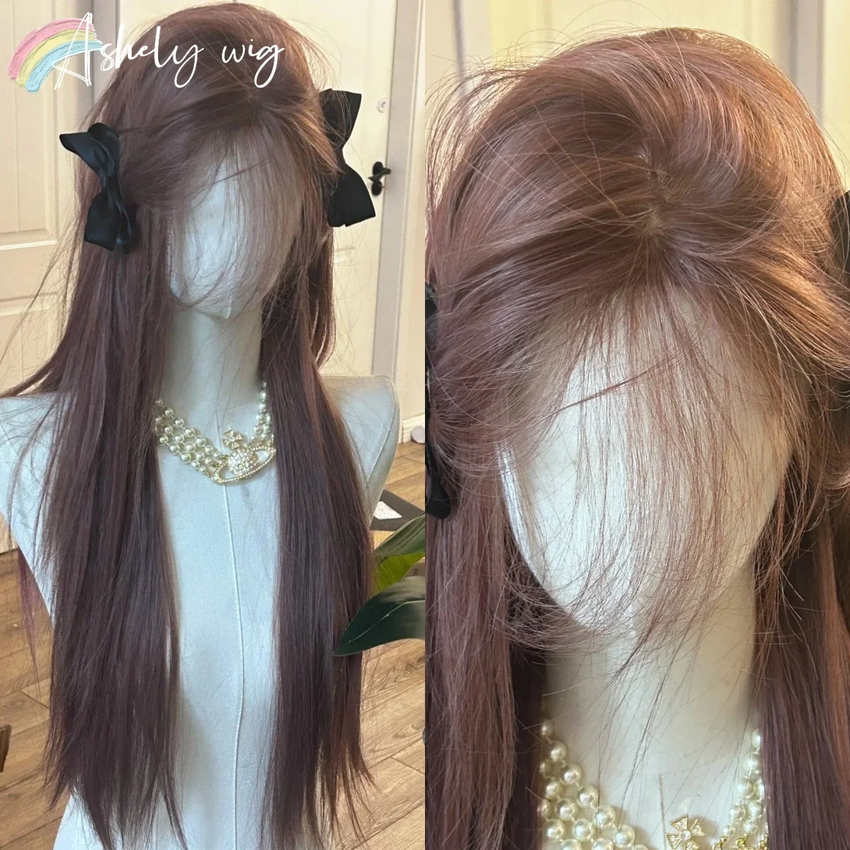 13*4 Pink Brown Lace Wig for Women 26inch Long Straight Lolita Wigs Synthetic Lace Wigs High Quality Natural Cosplay Frontal Wig
13*4 Pink Brown Lace Wig for Women 26inch Long Straight Lolita Wigs Synthetic Lace Wigs High Quality Natural Cosplay Frontal Wig