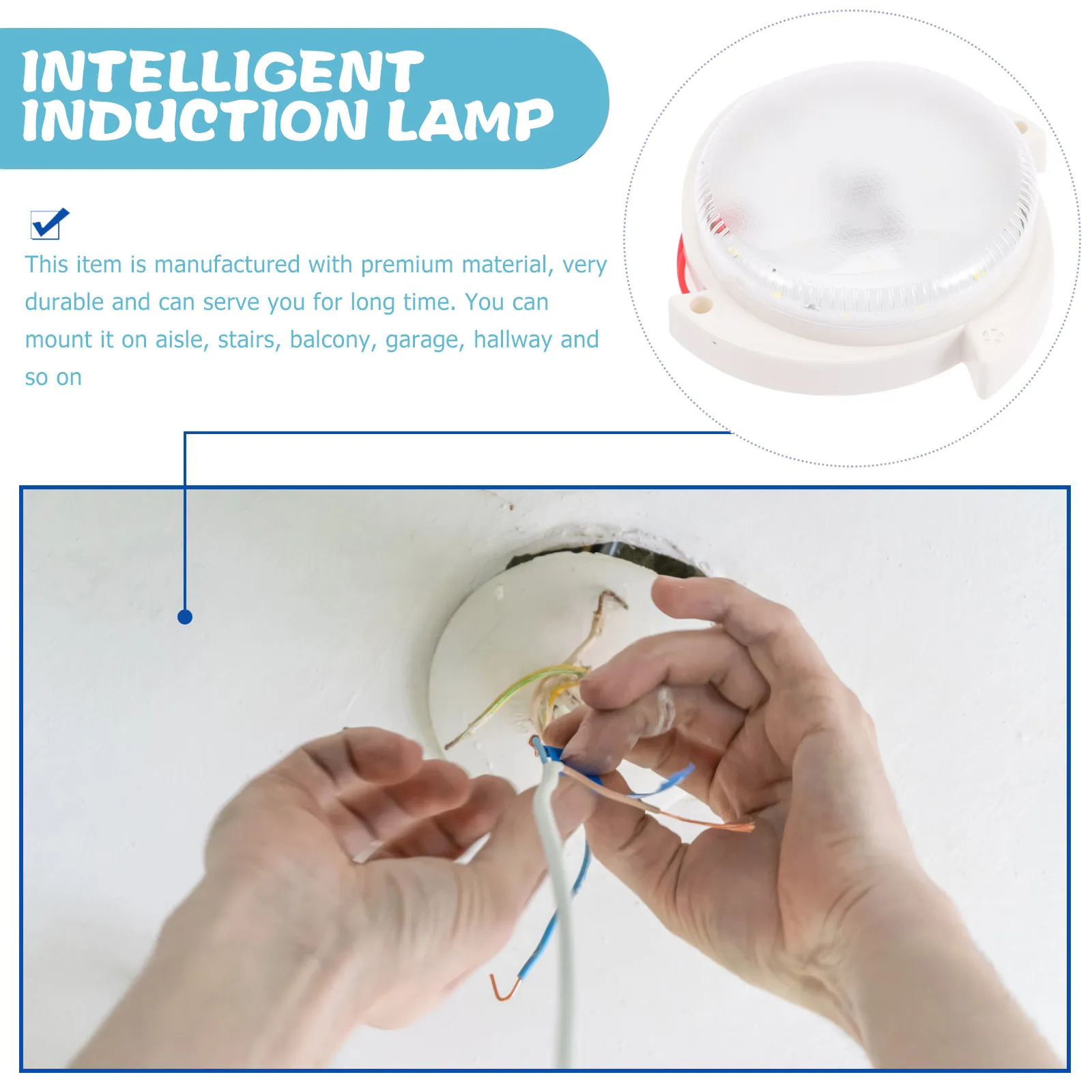 LED Ceiling Light Sound Motion Sensor Acrylic Safe Rust Resistant Ceiling Lamp for Stair Hallway Laundry Basement Garage
LED Ceiling Light Sound Motion Sensor Acrylic Safe Rust Resistant Ceiling Lamp for Stair Hallway Laundry Basement Garage