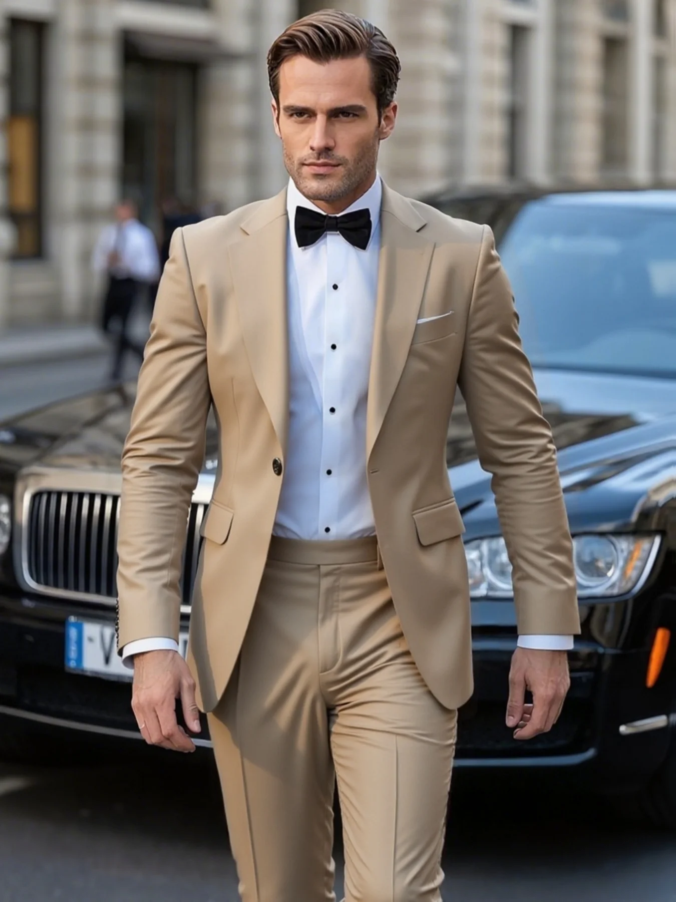 Men's Suit 2pcs Set, Stylish Formal Jacket And Pants, Great for Wedding, Party, Banquet And Special Event
Men's Suit 2pcs Set, Stylish Formal Jacket And Pants, Great for Wedding, Party, Banquet And Special Event
