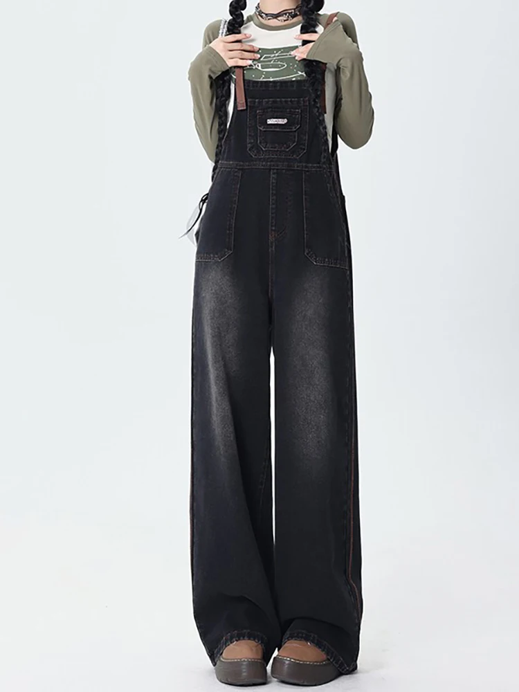 High-End American Sle Denim Overalls Women's Loose Wide Leg Workwear Trousers Comfortable High Waist Long Pants
High-End American Sle Denim Overalls Women's Loose Wide Leg Workwear Trousers Comfortable High Waist Long Pants