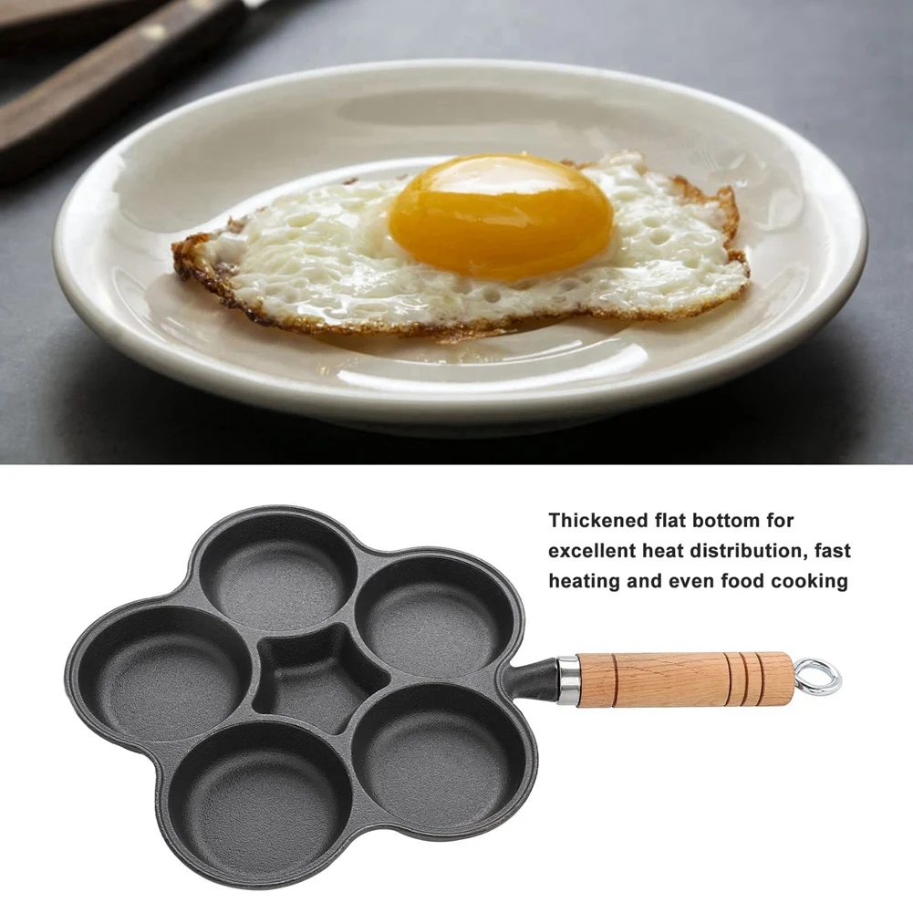 AA81-Cast Iron Pan, Uncoated Breakfast Pan, Non-Stick Omelette Pan, Five-Hole Hamburger Mold, Egg Dumpling Frying Pan
AA81-Cast Iron Pan, Uncoated Breakfast Pan, Non-Stick Omelette Pan, Five-Hole Hamburger Mold, Egg Dumpling Frying Pan