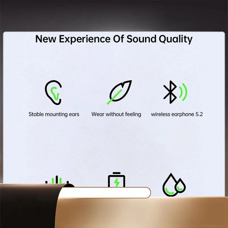 Беспроводная Bluetooth-гарнитура F2 TWS, спортивная гарнитура с шумоподавлением, говорящая гарнитура - черный-X64A
Беспроводная Bluetooth-гарнитура F2 TWS, спортивная гарнитура с шумоподавлением, говорящая гарнитура - черный-X64A