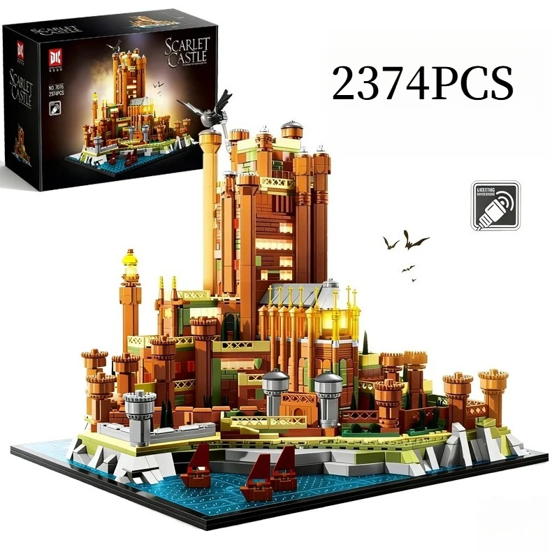2374PCS Creative Scarlet Castle Building Blocks Exquisite Architectural Art Construction Bricks Toy Gift For Children
2374PCS Creative Scarlet Castle Building Blocks Exquisite Architectural Art Construction Bricks Toy Gift For Children