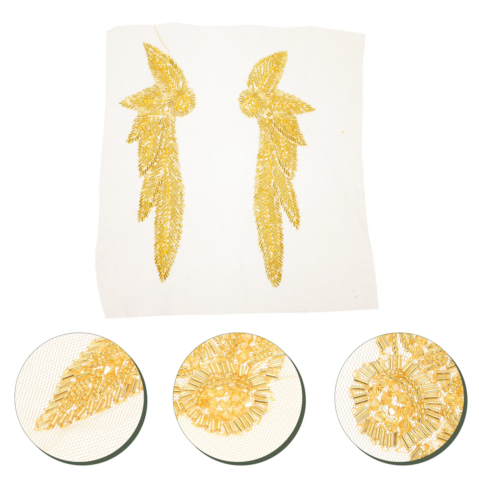 1Pair Chest Flower Shoulder Applique Elegant Wing Shape Tube Beads Sew on Clothes Decoration Wedding Dress Appliques Clothing
1Pair Chest Flower Shoulder Applique Elegant Wing Shape Tube Beads Sew on Clothes Decoration Wedding Dress Appliques Clothing