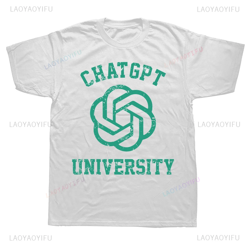ChatGPT University Classic Graphic T-shirts Men Women Fashion Casual Tshirt Cotton Loose AI Nerd Geek Humor Tech Short-sleev
ChatGPT University Classic Graphic T-shirts Men Women Fashion Casual Tshirt Cotton Loose AI Nerd Geek Humor Tech Short-sleev