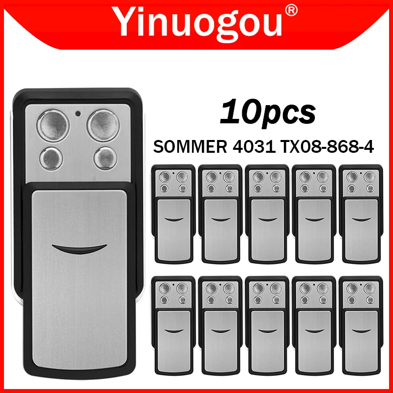 10PCS SOMMER 868 4031 TX08-868-4 4031V000 Garage Door Remote Control 868MHz Compatible With SOMMER 4020 4026 4011 4021 4025 4035
10PCS SOMMER 868 4031 TX08-868-4 4031V000 Garage Door Remote Control 868MHz Compatible With SOMMER 4020 4026 4011 4021 4025 4035