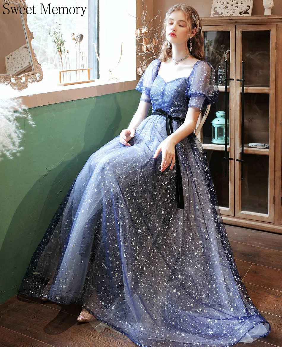 J285 Sparkle Blue Evening Dress Girl Women Lace Up Square Collar Formal Gowns Girl Wedding Party Prom Dresses
J285 Sparkle Blue Evening Dress Girl Women Lace Up Square Collar Formal Gowns Girl Wedding Party Prom Dresses