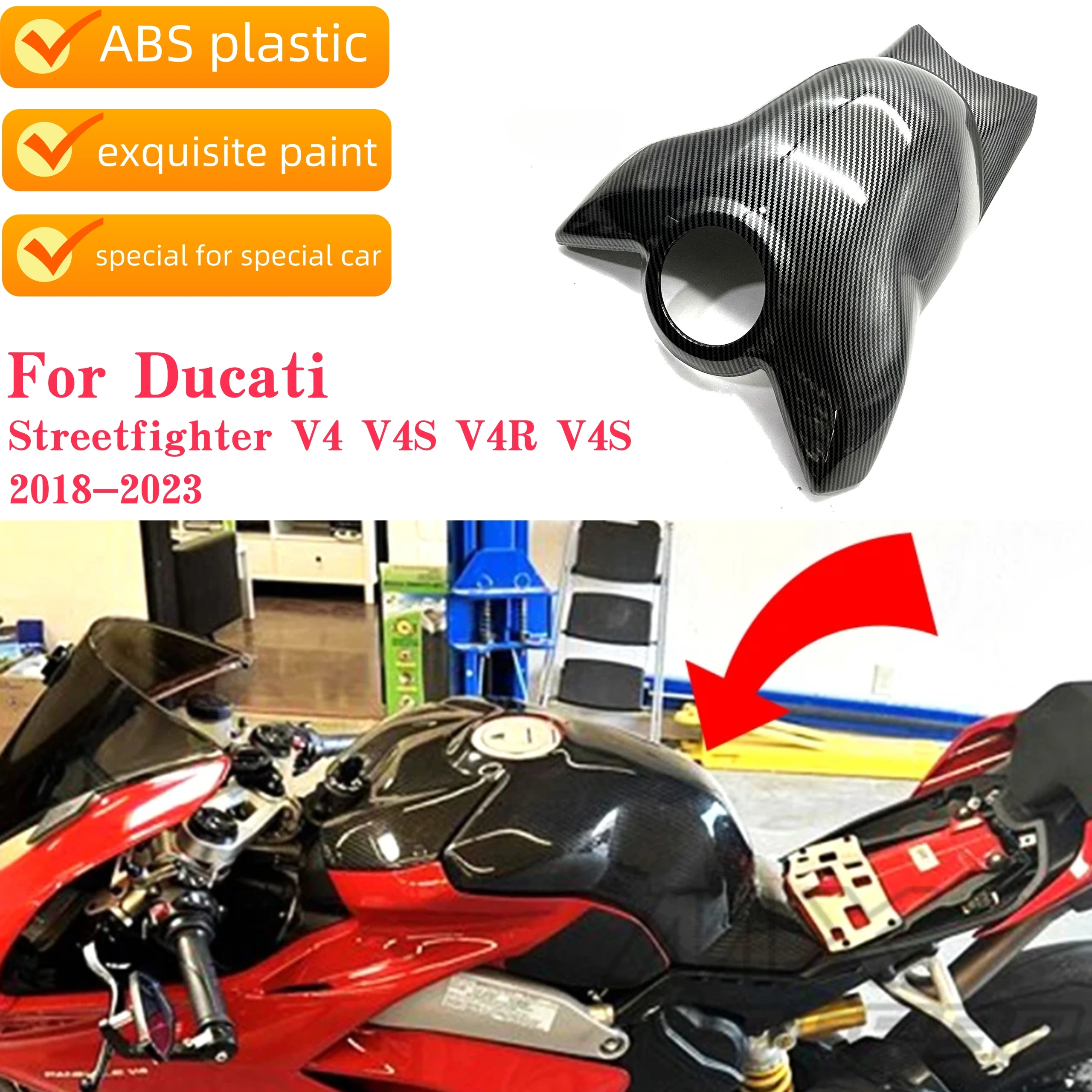 For Ducati Streetfighter V4 V4S V4R V4SP 2018-2023 Fuel Tank Cover Fairing ABS Plastic Carbon Fiber Look
For Ducati Streetfighter V4 V4S V4R V4SP 2018-2023 Fuel Tank Cover Fairing ABS Plastic Carbon Fiber Look