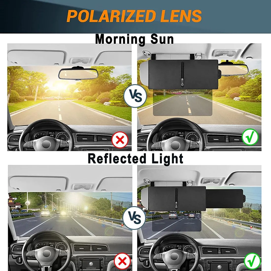 Portable Upgraded Polarized Sun Visor For Car Interior Sun Protection Sun Visor Extender, Anti-Glare Car Visor For Safe Driving
Portable Upgraded Polarized Sun Visor For Car Interior Sun Protection Sun Visor Extender, Anti-Glare Car Visor For Safe Driving