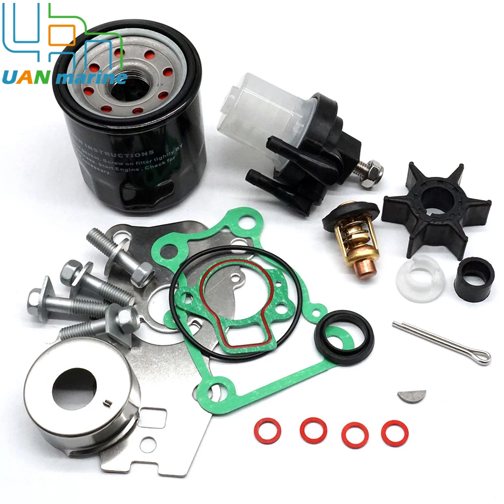 25HP 30HP 40HP FT25 F30A F40B 4-Stroke Maintenance Kit for Yamaha Outboard Marine w/ Thermostat Oil Fuel Filter
25HP 30HP 40HP FT25 F30A F40B 4-Stroke Maintenance Kit for Yamaha Outboard Marine w/ Thermostat Oil Fuel Filter