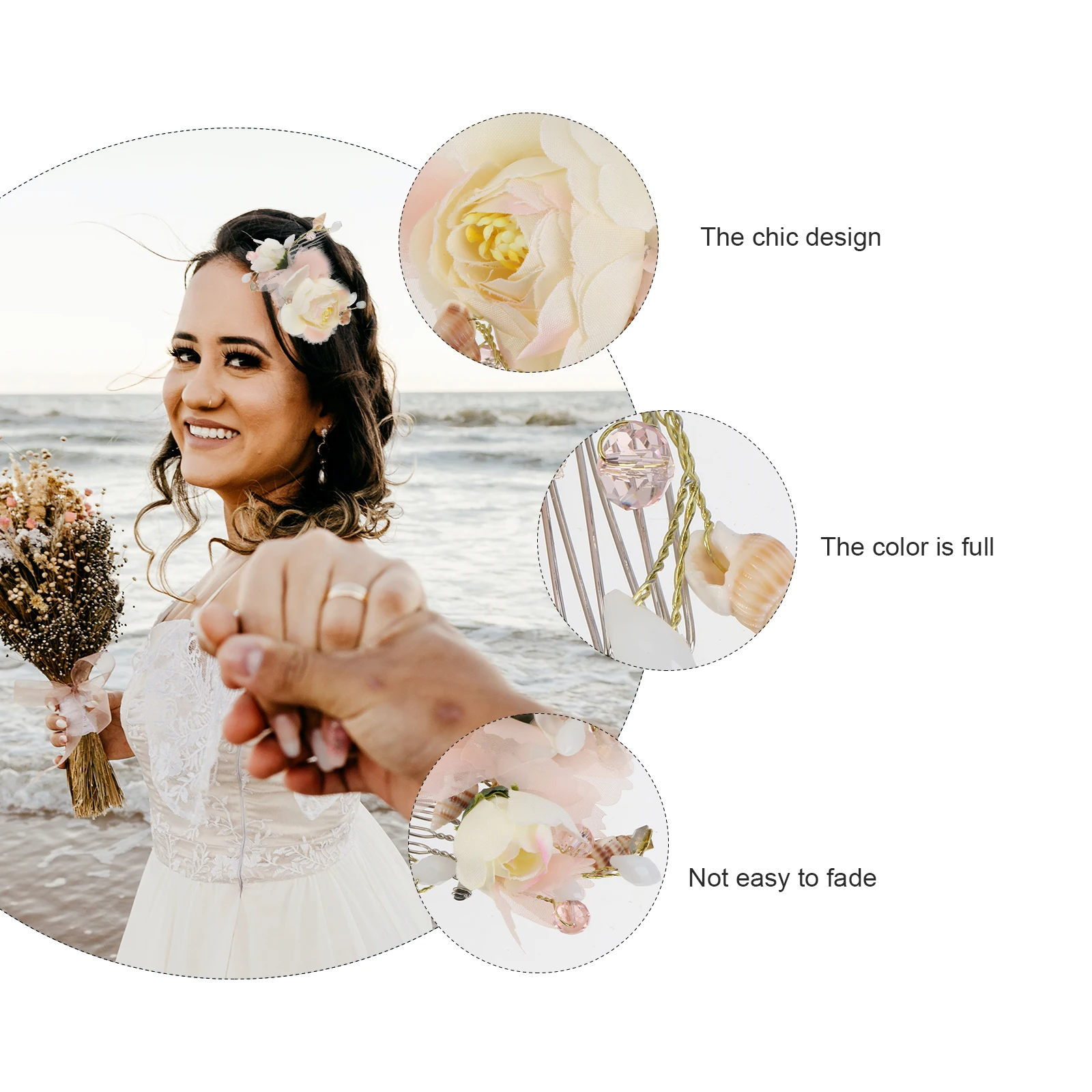 Elegant Shell Tulle Hair Comb Fashionable Bridal Accessories Wedding Party Prom Hairstyles Headgear Flower Combs
Elegant Shell Tulle Hair Comb Fashionable Bridal Accessories Wedding Party Prom Hairstyles Headgear Flower Combs