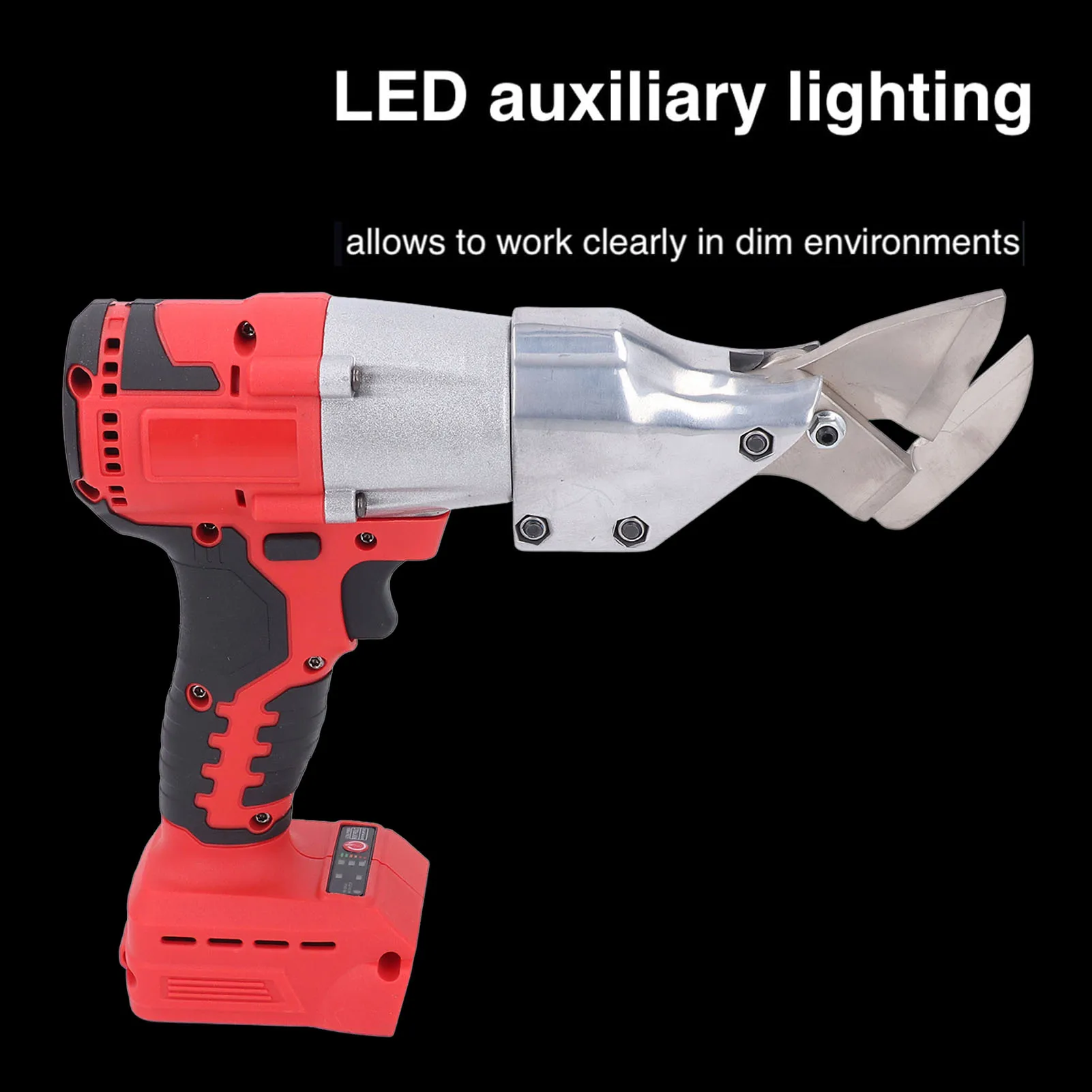 18 В с питанием от аккумулятора, 800 Вт, бесщеточный двигатель, резак для листового металла, 1500-2200 об/мин, торсион 180 Нм, для аккумуляторных ножниц по металлу из углеродистой стали
18 В с питанием от аккумулятора, 800 Вт, бесщеточный двигатель, резак для листового металла, 1500-2200 об/мин, торсион 180 Нм, для аккумуляторных ножниц по металлу из углеродистой стали