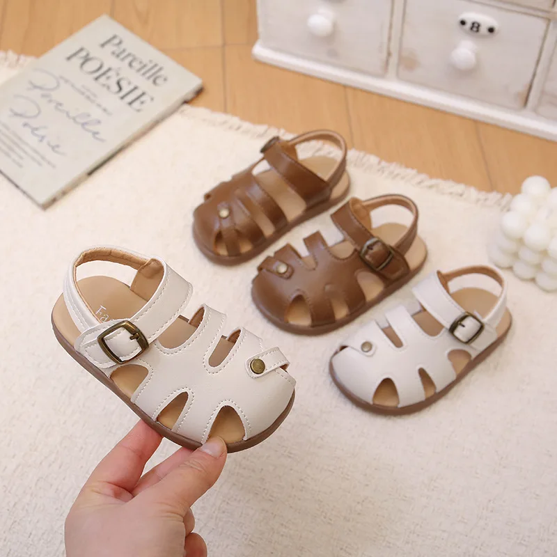 New Summer Girls Sandals Closed Toe Soft Sole Non-slip Children 0-3 Years Old Toddler Shoes Infant Roman Shoes Size 16-26
New Summer Girls Sandals Closed Toe Soft Sole Non-slip Children 0-3 Years Old Toddler Shoes Infant Roman Shoes Size 16-26