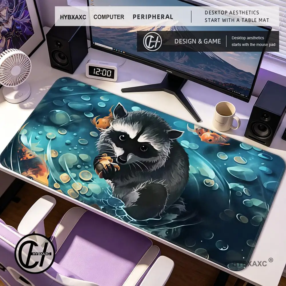 HYBXAXC Raccoon Cartoon Mouse Pad Non-slip Locking Edge DeskMat PC Laptop Accessories Rubber Keyboard Game Carpet
HYBXAXC Raccoon Cartoon Mouse Pad Non-slip Locking Edge DeskMat PC Laptop Accessories Rubber Keyboard Game Carpet