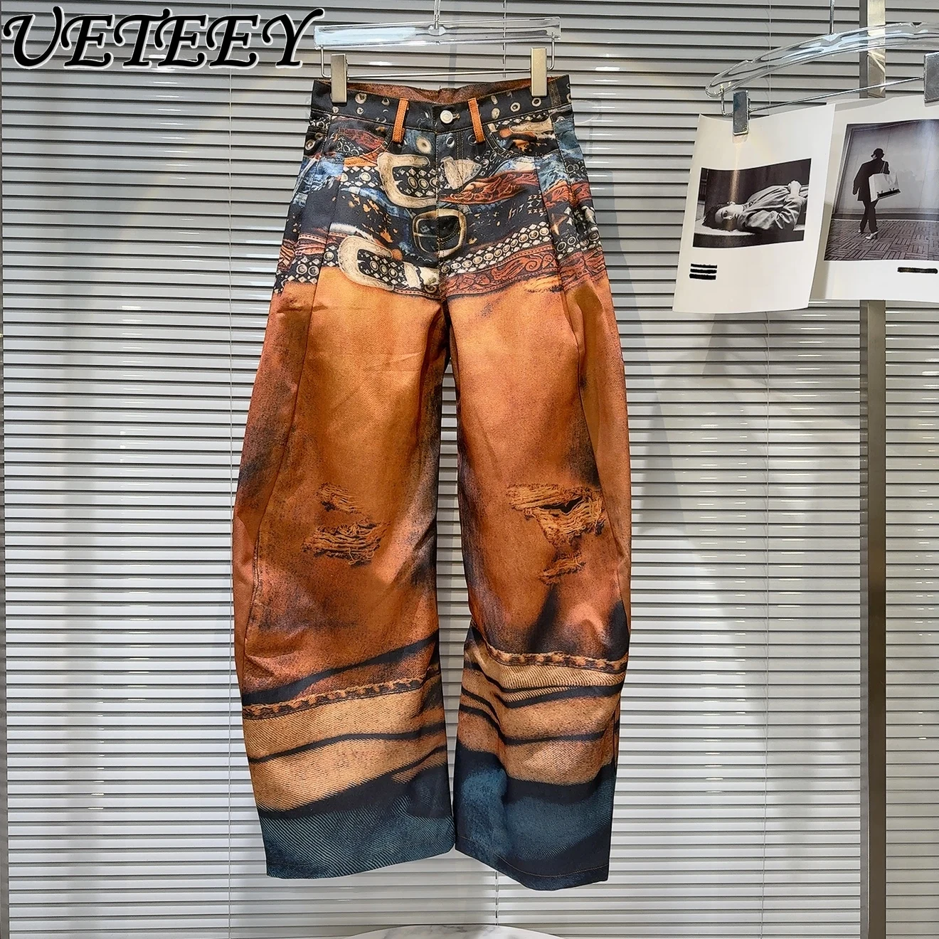 2025 Autumn New Style Personality Hot Girl Belt Color-Block Print Design Loose Scimitar Pants Street Fashion Female Casual Pants
2025 Autumn New Style Personality Hot Girl Belt Color-Block Print Design Loose Scimitar Pants Street Fashion Female Casual Pants
